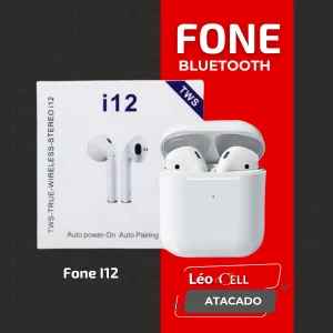 Fone de ouvido Bluetooth I12