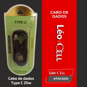Cabo de dados Type C 25w