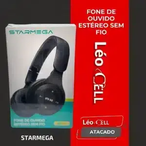 Fone de ouvido sem fio Bluetooth estério Starmega