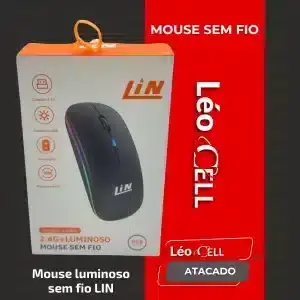 Mouse luminoso sem fio LIN