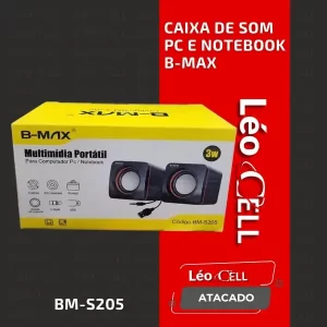 Caixa de som PC e Notebook B-max BM-S205