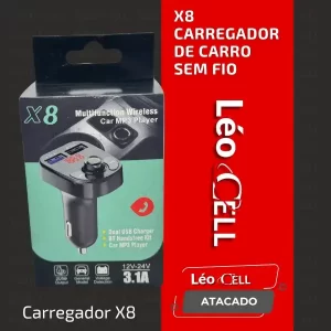 X8 carregador de carro sem fio