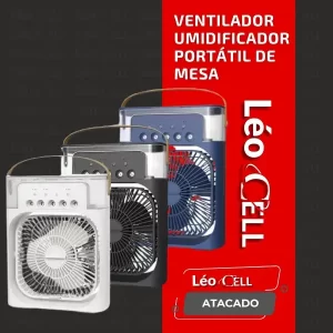 Ventilador Umidificador Portátil De Mesa
